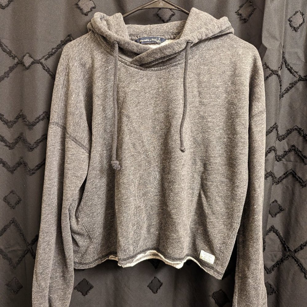 Cropped Gray Hoodie